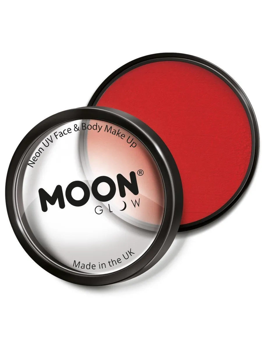 Moon Glow Pro Intense Neon UV Cake Pot - Red