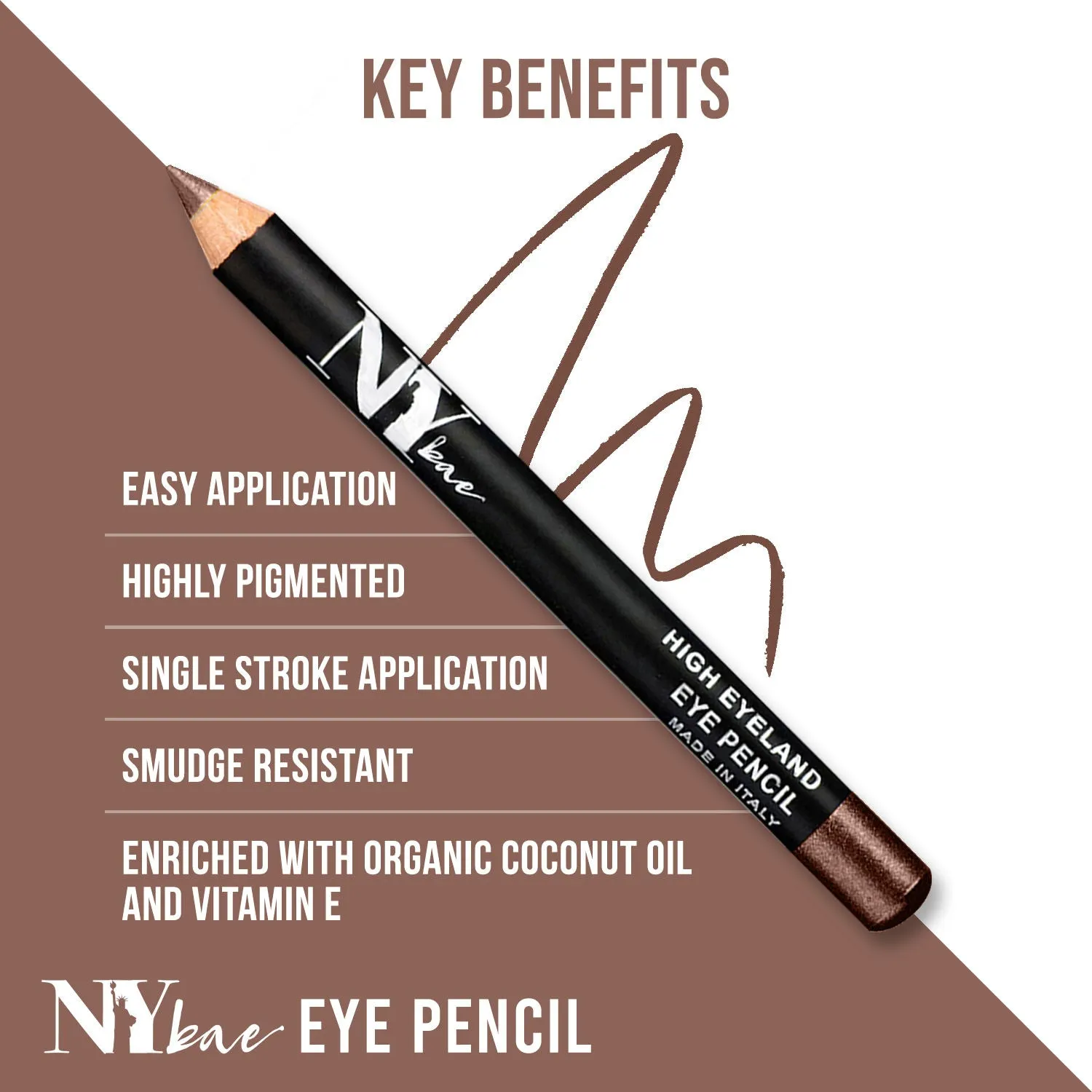 NY Bae High Eyeland - Eye Pencil, High on Brown 5 (0.8g)