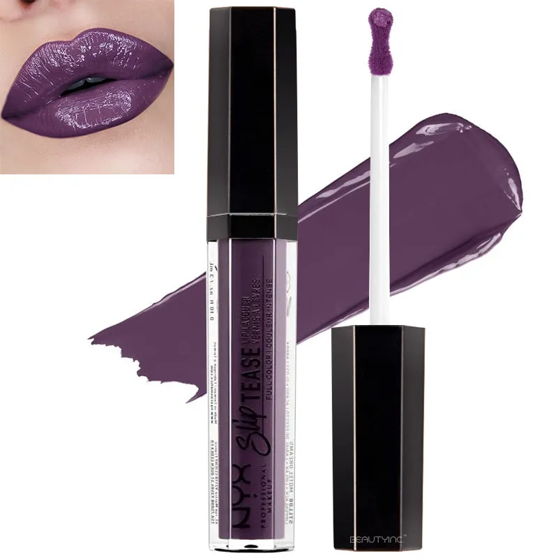 NYX Slip Tease Lip Lacquer Full Color Couler Intense