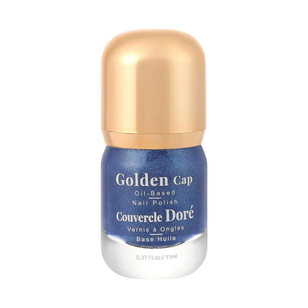 Pack Of 2 | Golden Cap Oil-based Nail Polish(15 Starlight Blue)