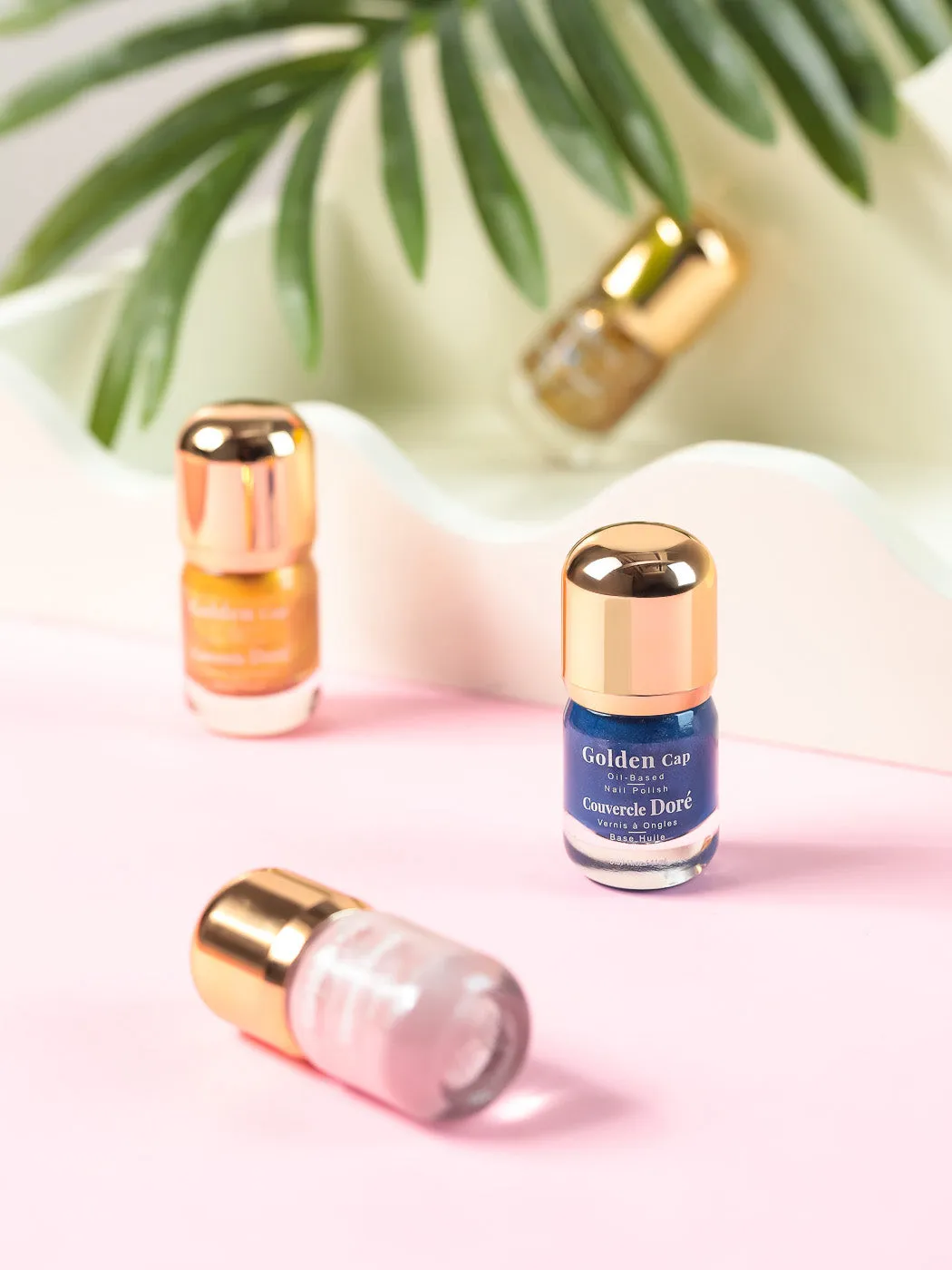 Pack Of 2 | Golden Cap Oil-based Nail Polish(15 Starlight Blue)
