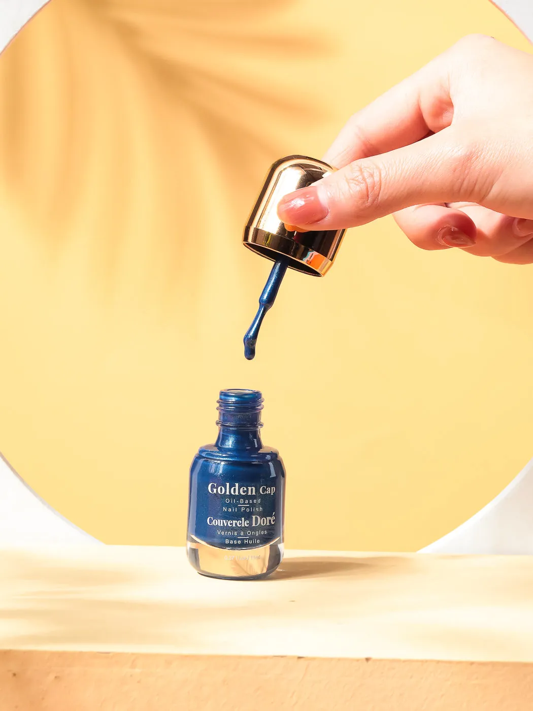 Pack Of 2 | Golden Cap Oil-based Nail Polish(15 Starlight Blue)
