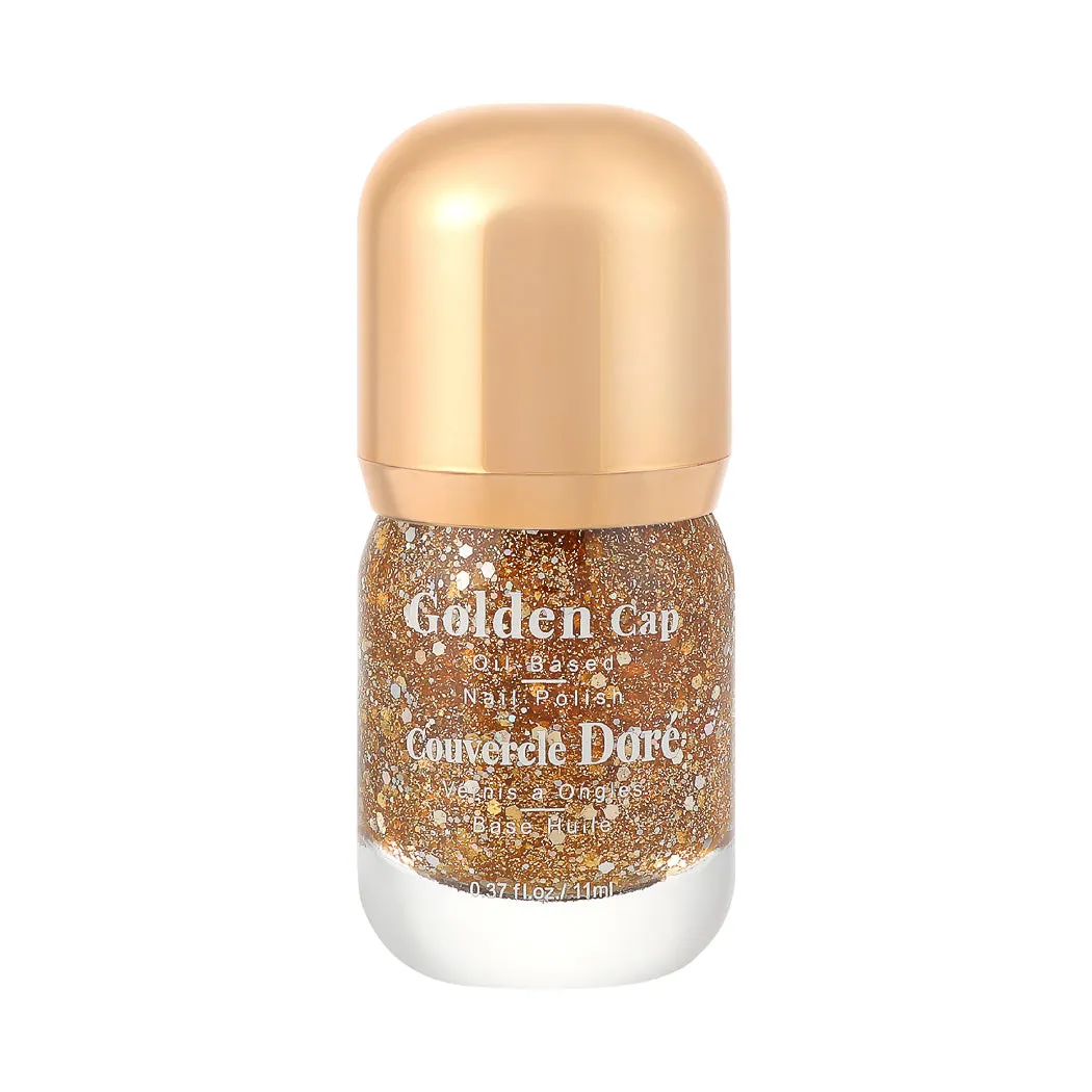 Pack Of 2 | Golden Cap Oil-based Nail Polish(22 Bright Gold)
