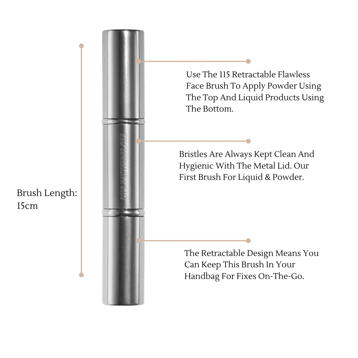 Retractable Flawless Face Makeup Brush