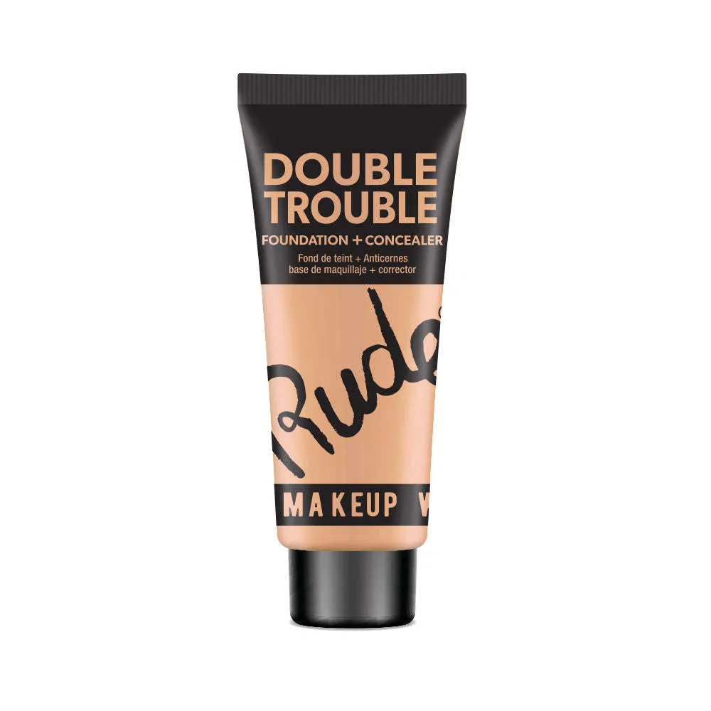 RUDE Double Trouble Foundation   Concealer