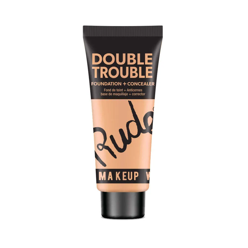 RUDE Double Trouble Foundation   Concealer