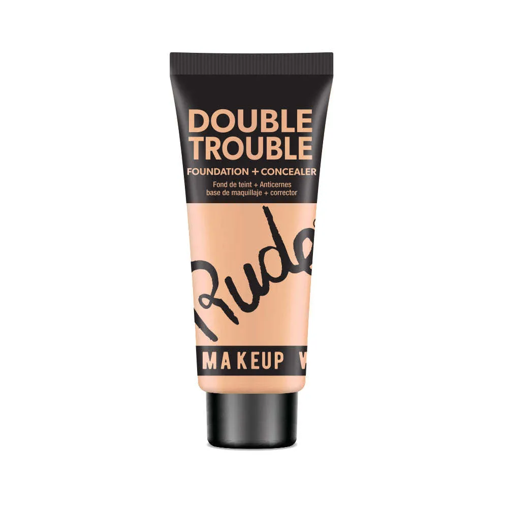 RUDE Double Trouble Foundation   Concealer