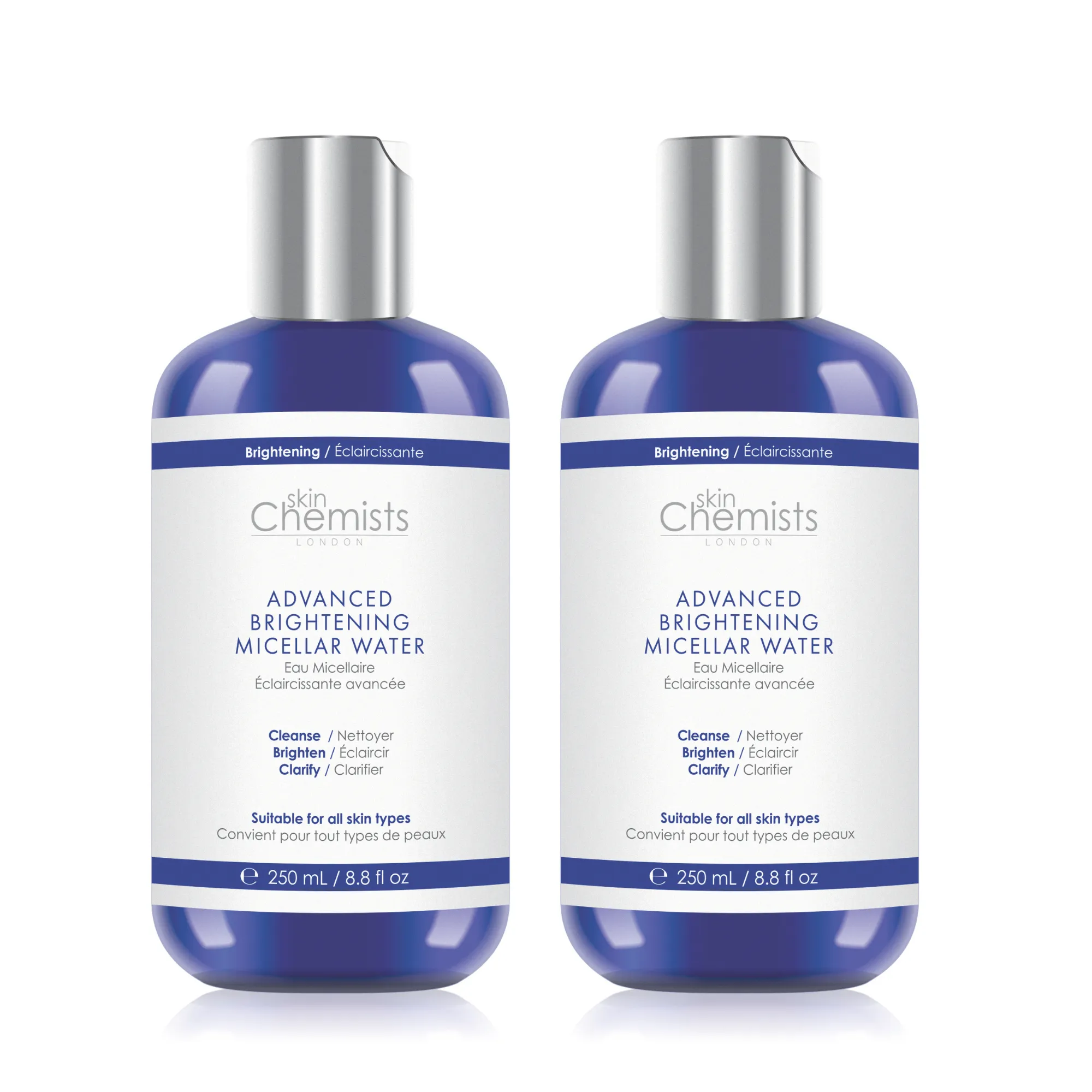 skinChemists Advanced Brightening Marine Micellar Water 250ml Twin Value Savings Pack