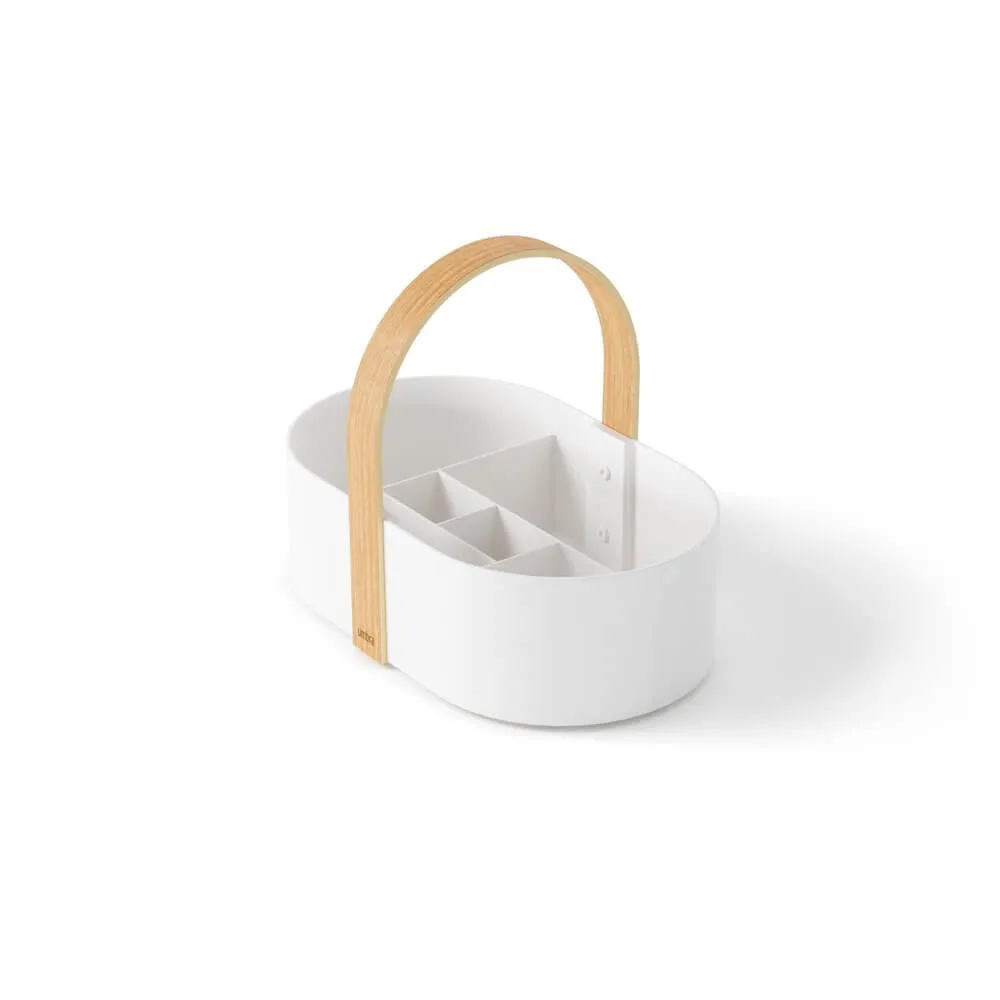 Umbra Bellwood Bathroom Storage Caddy White