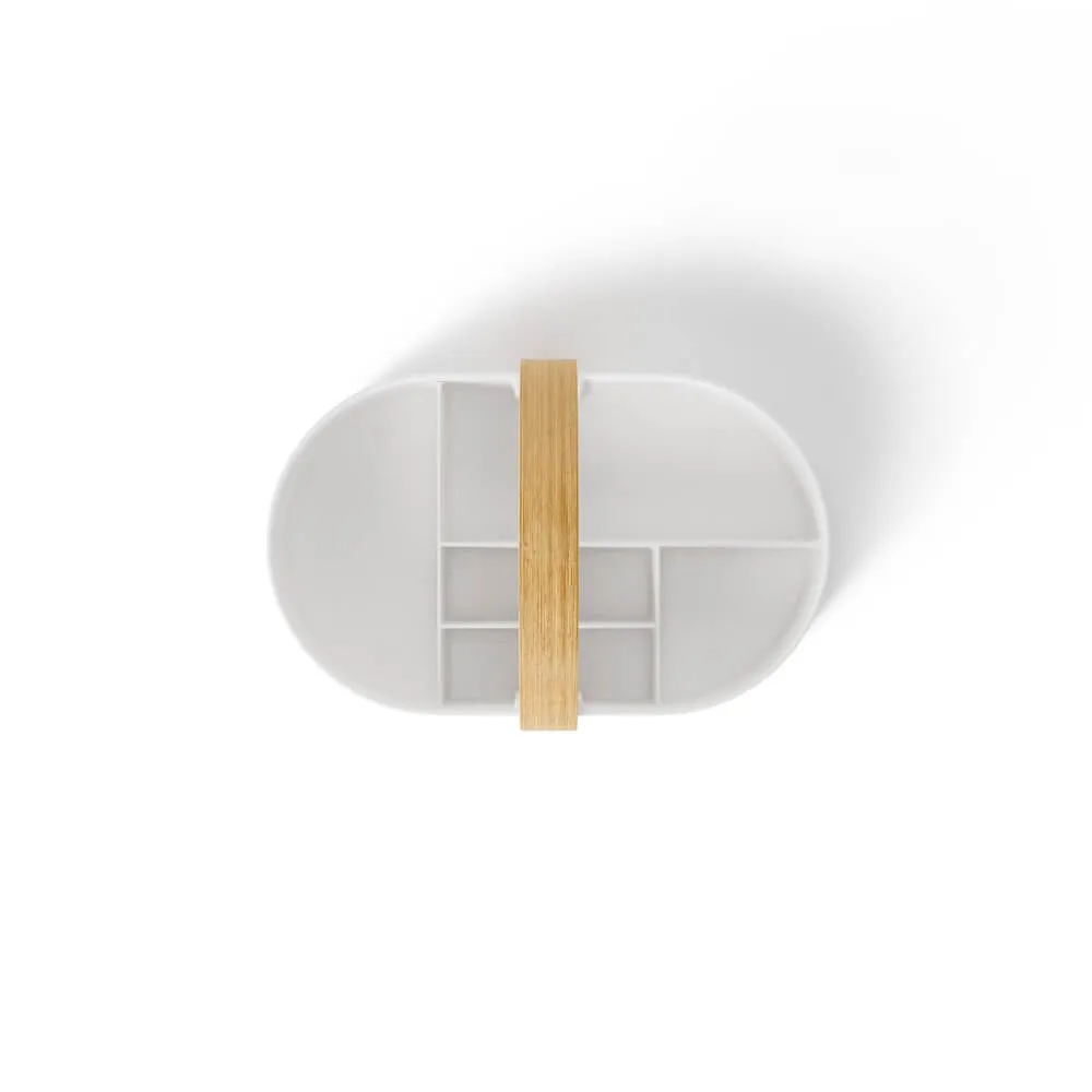Umbra Bellwood Bathroom Storage Caddy White