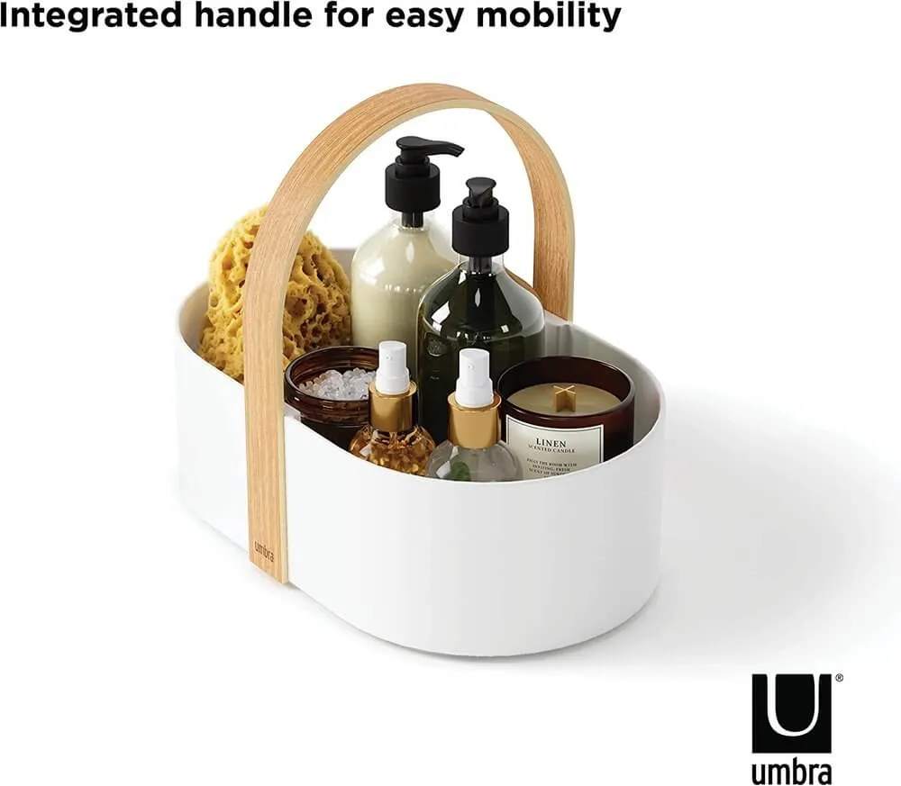 Umbra Bellwood Bathroom Storage Caddy White
