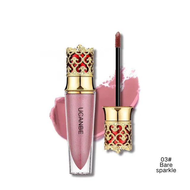 Velvet Matte Lipstick Makeup Golden 5 Color Nude Long Lasting
