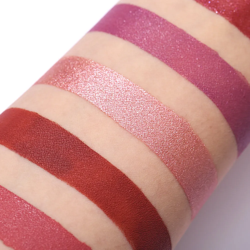 Velvet Matte Lipstick Makeup Golden 5 Color Nude Long Lasting