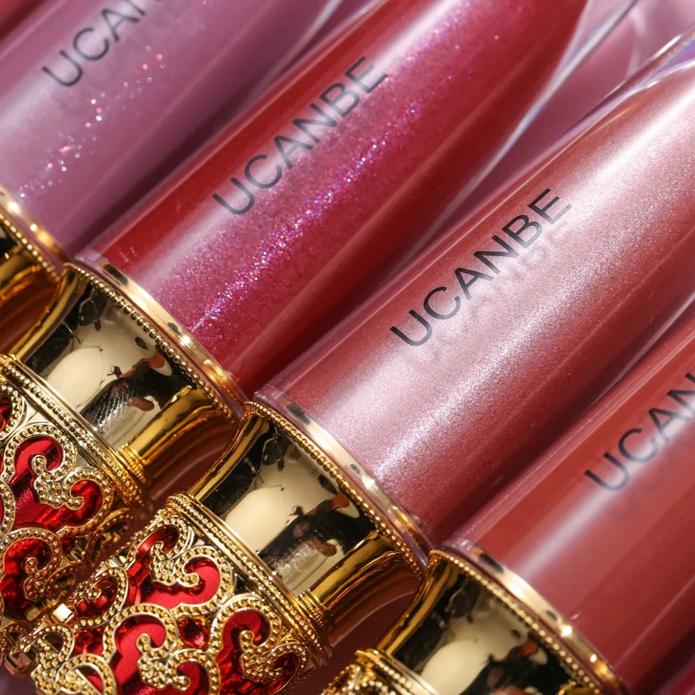 Velvet Matte Lipstick Makeup Golden 5 Color Nude Long Lasting