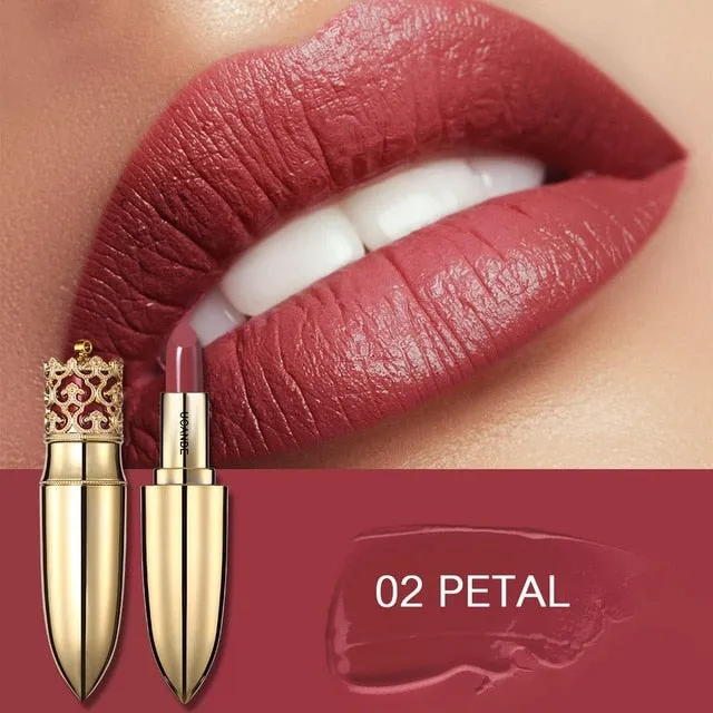 Velvet Matte Lipstick Makeup Golden 5 Color Nude Long Lasting