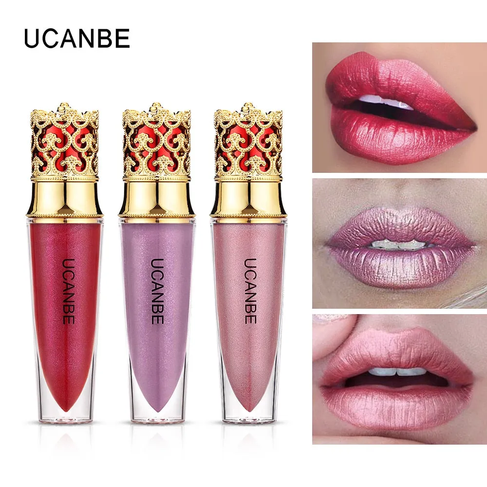 Velvet Matte Lipstick Makeup Golden 5 Color Nude Long Lasting