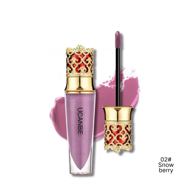 Velvet Matte Lipstick Makeup Golden 5 Color Nude Long Lasting