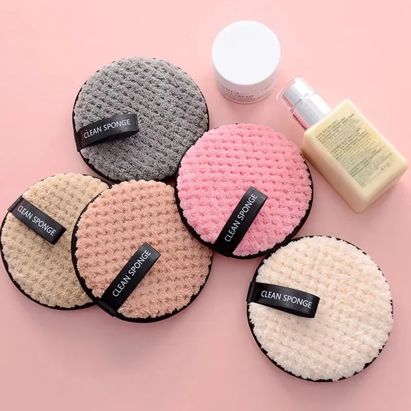 Washable Microfiber Makeup Remover Cotton Pads 4pcs Set Cosmetics Makeup Towel Cleaning Sponge Skin Care Tool
