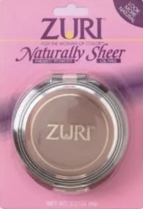 Zuri Naturally Sheer Pressed Powder - Soft Brown