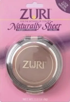 Zuri Naturally Sheer Pressed Powder - Soft Brown